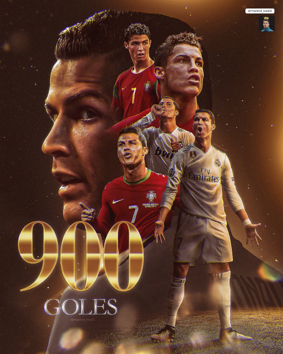900 GOLES. 

EL MEJOR JUGADOR DE TODOS LOS TIEMPOS, EL ÚNICO EN LOGRARLO.

<a href="/Cristiano/">Cristiano Ronaldo</a> 🐐
