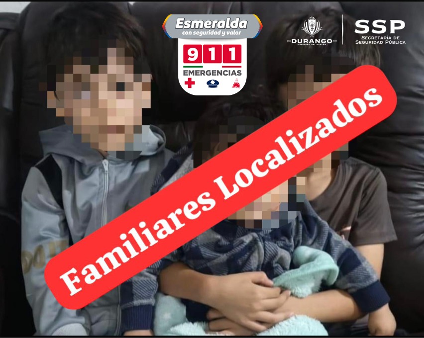 sspdgo's tweet image. #SSPDgo agradece el apoyo de la ciudadanía con relación a los menores dejados con una vecina, ya fueron localizados sus familiares por #ProgramaEsmeralda ;este caso está siendo atendido por Procuraduría de Protección de NNyA, quienes realizarán la investigación correspondiente.