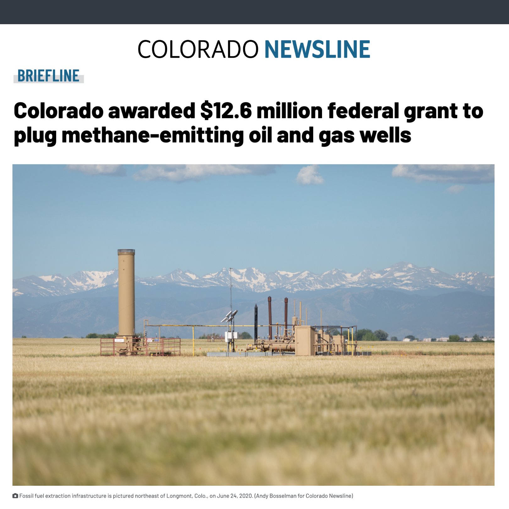 Governor Jared Polis on X: &ldquo;Now we will get some more old wells 