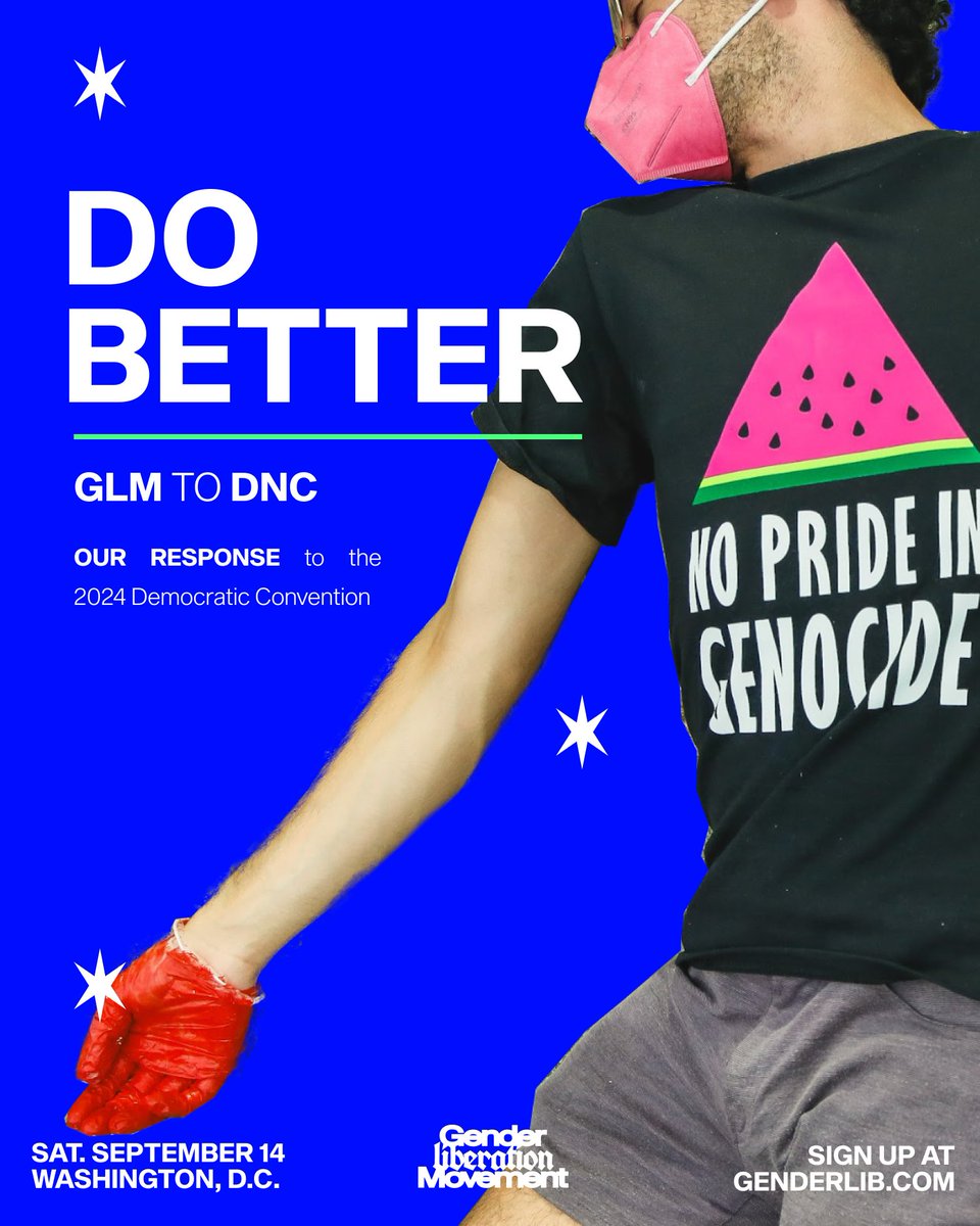 genderlib4all's tweet photo. This was the first #DNC since 2012 not to feature an out trans person on stage. Neither party chose us so we choose each other.  Queer, trans, Black, and Brown voices demand #GenderLiberation NOW.
Join us in DC on 9/14 because our rights can’t wait. ✊https://t.co/iKZ8SXoFmN https://t.co/BcKWEZdyy6