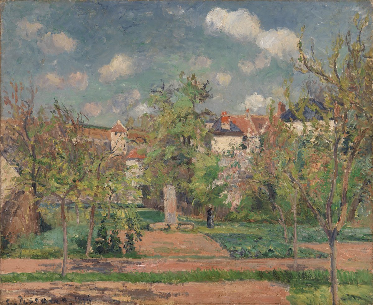 Impressionism is like ordering a black iced coffee during PSL season. So rebellious. #SeeArtDifferently

🎨 Camille Pissarro. Garden in Full Sunlight, 1876. Barnes Foundation, BF324. Public Domain.