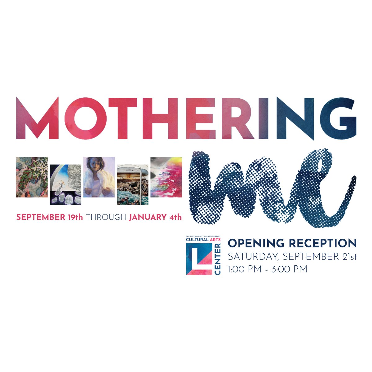 CCAH_NA's tweet photo. The Cultural Arts Center is proud to announce our upcoming exhibit: Mothering Me, a group exhibition celebrating artists and mothers. Join us for our Opening Reception on Saturday, September 21st from 1-3 PM to explore the exhibit and celebrate motherhood! https://t.co/Upo3ShoJR8