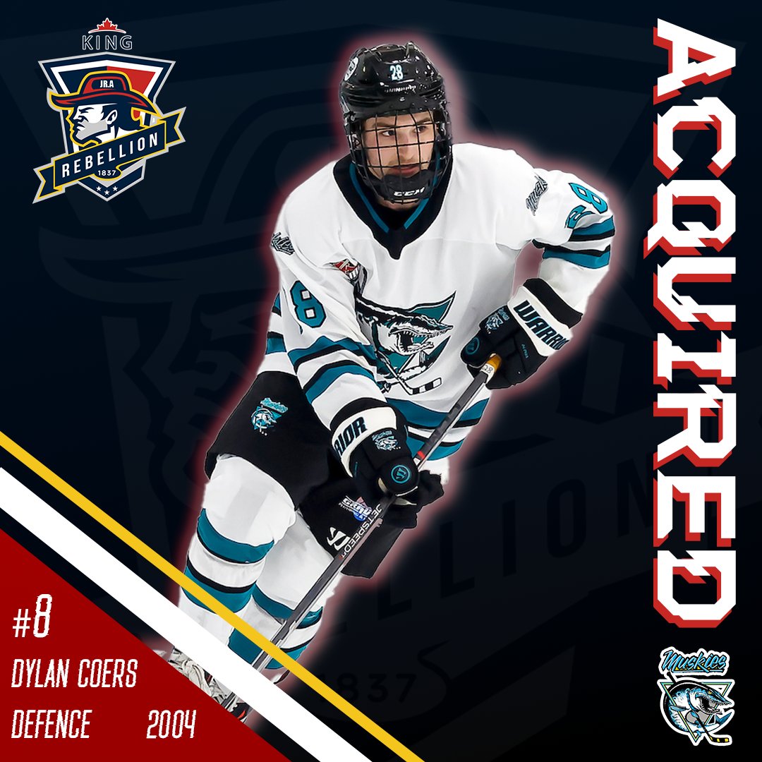 Rebellion acquire Dylan Coers from <a href="/LindsayMuskies/">Lindsay Jr. A Muskies</a> 

Read More:

kingrebellionojhl.com/king-add-veter…