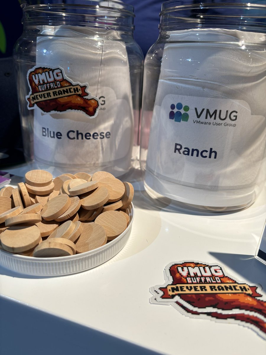 Another important conversation happening  today. As you can imagine <a href="/BuffaloVMUG/">Buffalo VMUG</a> has a strong stance on dipping sauce for wings. What’s your take? #VMwareExplore