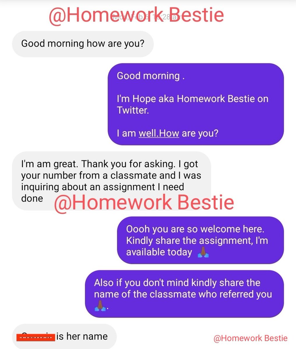 HW Bestie (@tutorhope7) on Twitter photo Fall semester is here!
Are you struggling to complete your assignments; essays, math, term papers, projects, discussions... in any course?
Hire <a href="/TutorHope7/">Homework Bestie</a> to do the work for you. I'm reliable, experienced and professional in handling all kinds of assignments.
DM +1 Fall semester is here!
Are you struggling to complete your assignments; essays, math, term papers, projects, discussions... in any course?
Hire <a href="/TutorHope7/">Homework Bestie</a> to do the work for you. I'm reliable, experienced and professional in handling all kinds of assignments.
DM +1