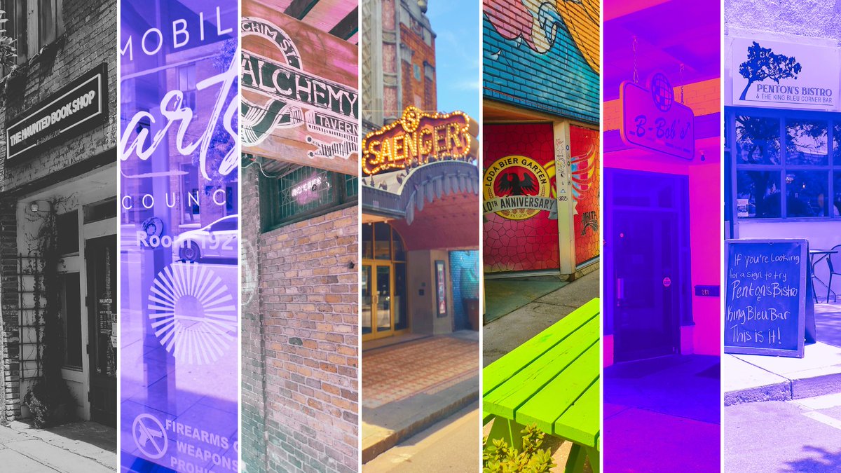 SaengerMobile's tweet photo. We love our weird, eclectic little neighborhood. It's truly #somobile! Keep doing you @mobileartscouncil @alchemytavern @bbobsmobile @pentonsbistro @lodabiergarten @thehauntedbookshopmobile
#MobileAlabama #MobileAL #MobileCounty #BaldwinCounty #GulfCoast #DowntownMobile https://t.co/zU7L72OELC