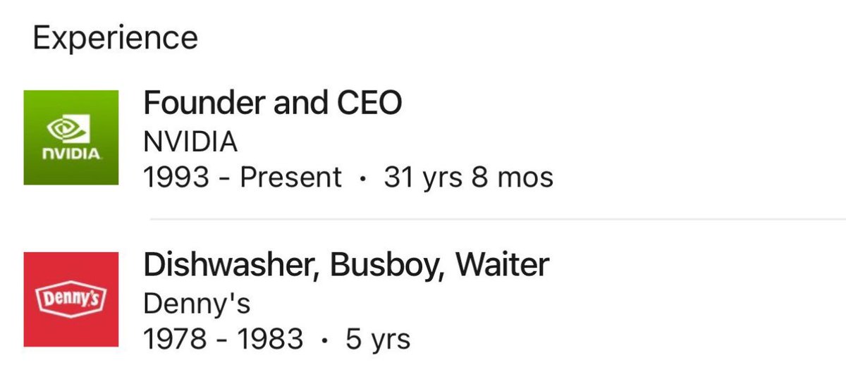 TicTocTick's tweet image. $NVDA CEO resume.