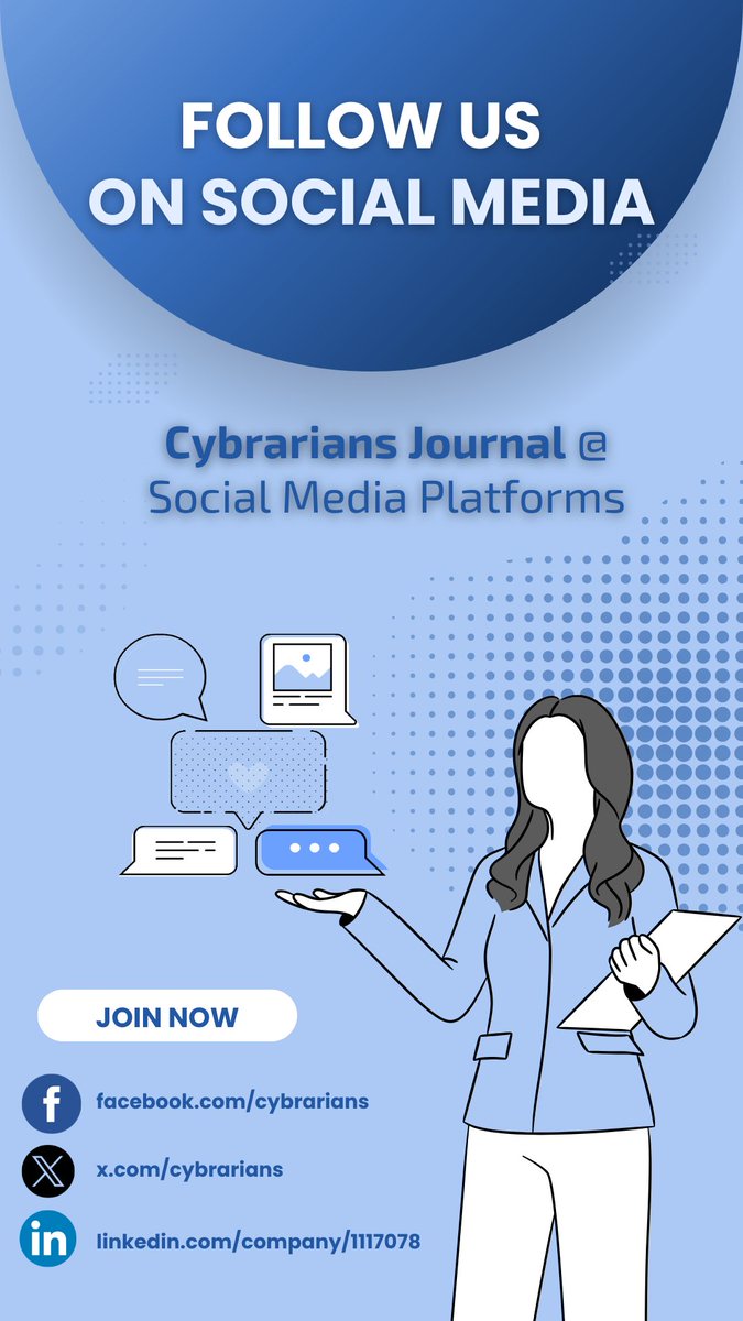 cybrarians's tweet photo. Follow us on social media platforms:
Facebook: https://t.co/p2MShqAxmZ
Twitter: https://t.co/TF6nQuFSPX
LinkedIn: https://t.co/fPzFBUOhTm https://t.co/4F2B09ekLq