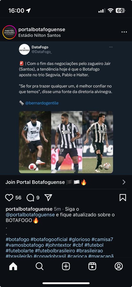 Hahahahahaha..um q esta amais de 8 meses machucado, outro q nunca entra e outro q venho de um time rebaixado que em todos os jogos q o Botafogo perdeu, ele estava em campo. É impressionante a falta de ambição desse clube. E tem quem defenda.