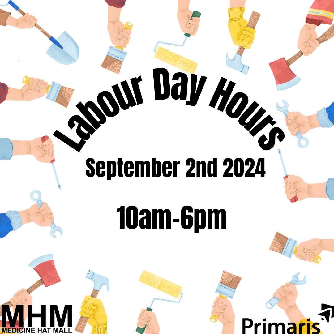 🚨Hours for Monday, September 2, 2024!🚨