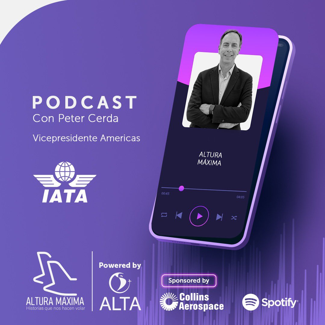 Hoy, junto a Collins Aerospace, te invitamos a una conversación interesante y reflexiva. Peter Cerdá, Vicepresidente Regional de las Américas en IATA, nos habla sobre la industria aérea, el impacto de la regulación en su crecimiento y su dedicación a motivar la nueva generación