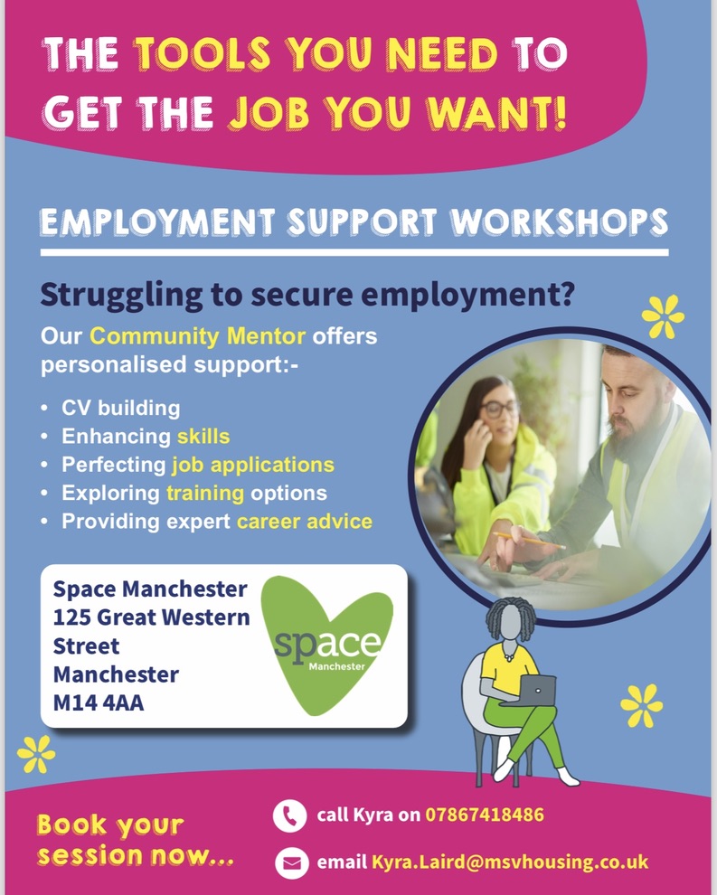 Please share!!! <a href="/msmpowerhouse/">Moss Side Millennium Powerhouse</a> is doing a jobs fair to help young people, exciting times ahead, lots of employers will be present, tell everyone!  Share to other groups.

We are Team Moss Side! :)