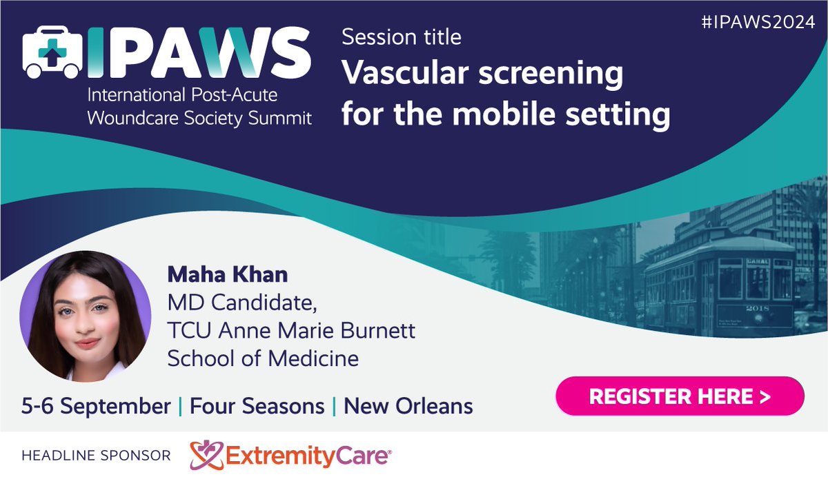 JWCeditor's tweet image. NEW SPEAKER ALERT 🗣️

We are over the moon to announce that Maha Khan will be speaking at #IPAWS24 on Vascular screening for the mobile setting!

If this topic is something you&apos;d like to hear in person, we would love to see you present!👇
ipawssummit.org

#IPAWS