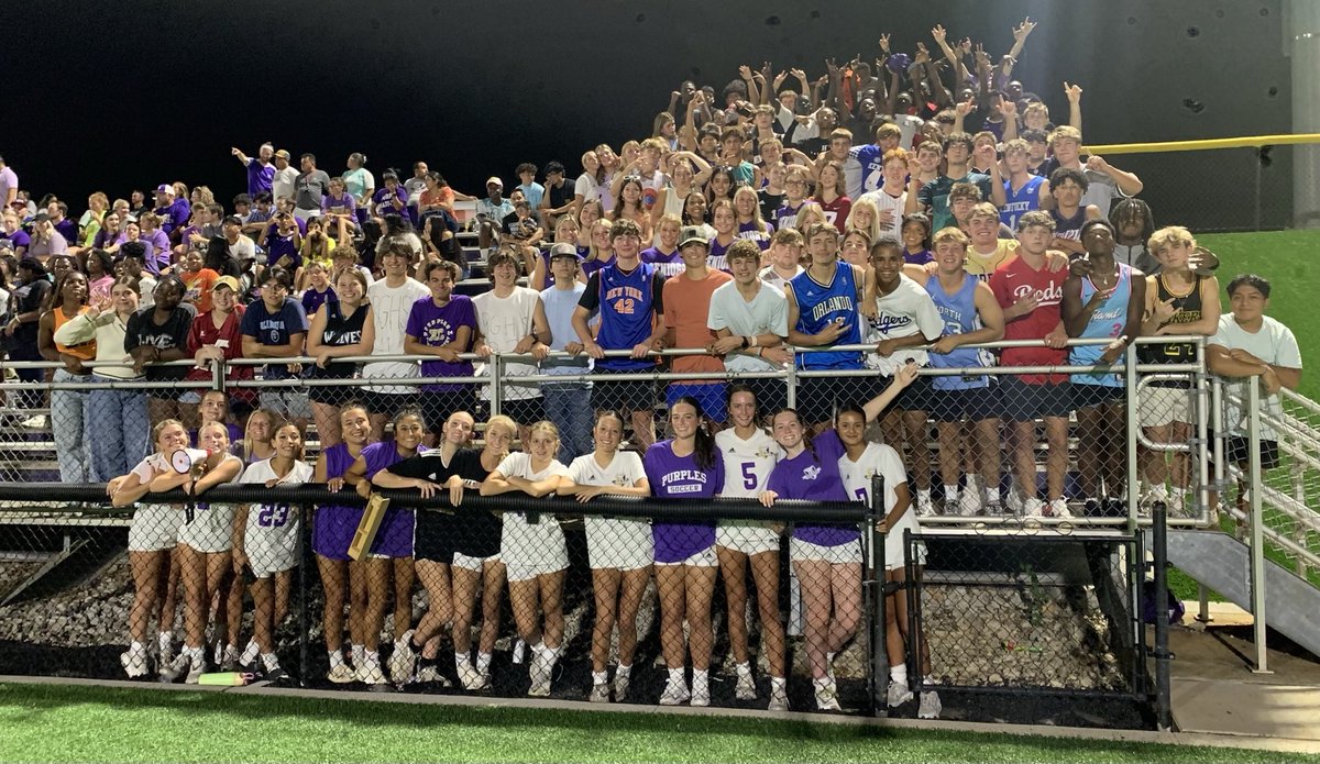 Great turnout for our Boys Soccer team tonight! Best student section around!