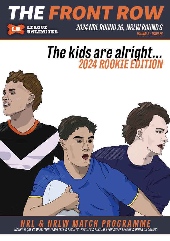 It's our 150th issue of THE FRONT ROW (can you believe it?) and it's also time for our annual "Rookie edition"!

Check out the full #NRL R26 &amp; #NRLW R26 programme plus <a href="/Robert_Crosby95/">Robert Crosby</a>'s massive coverage of the ROTY contenders --> bit.ly/FrontRowMag
