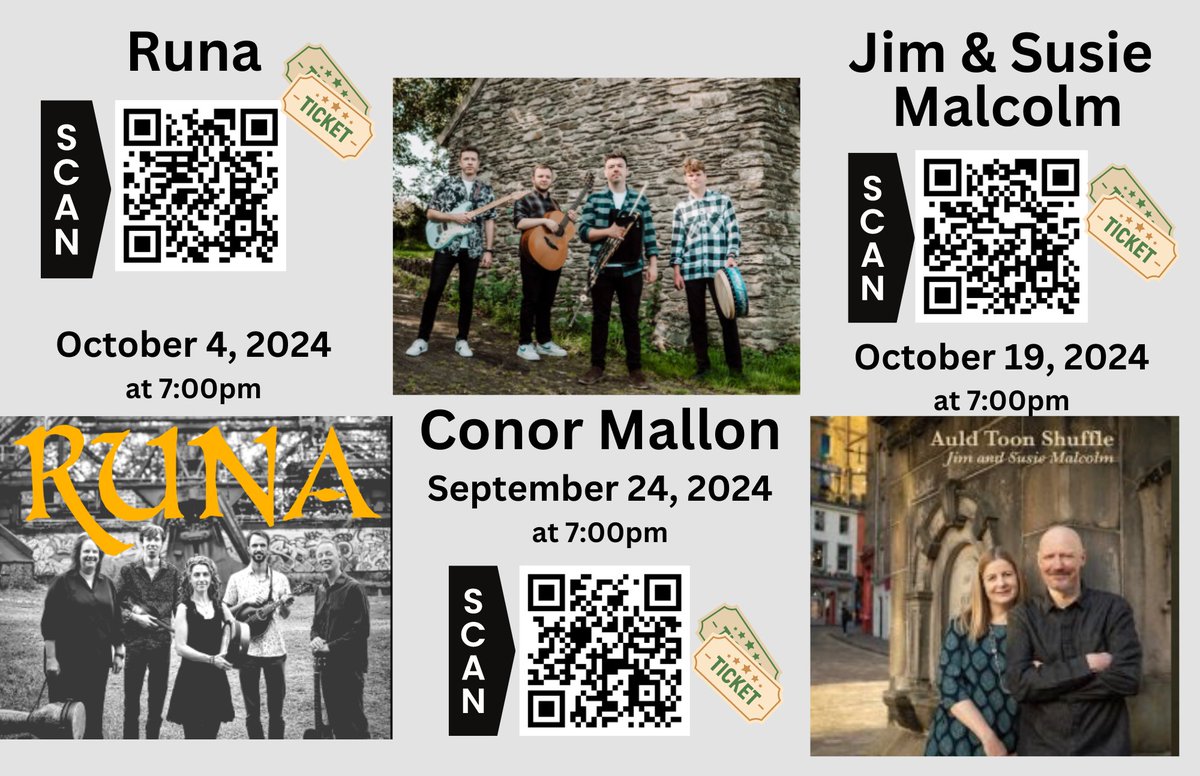 So many great concerts are coming up! 
Get your tickets today!