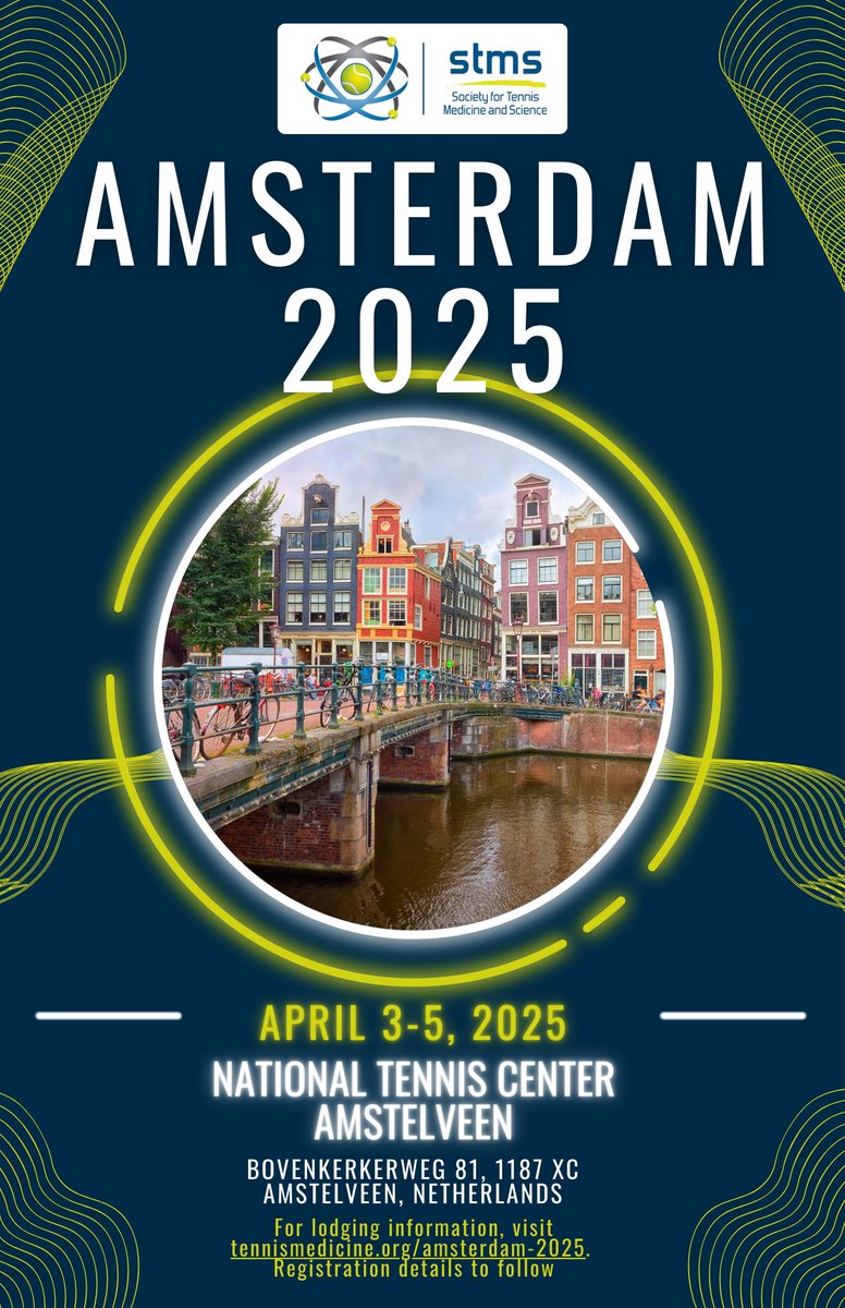 Save the date for our next Tennis Medicine Conference! tennismedicine.org/amsterdam-2025