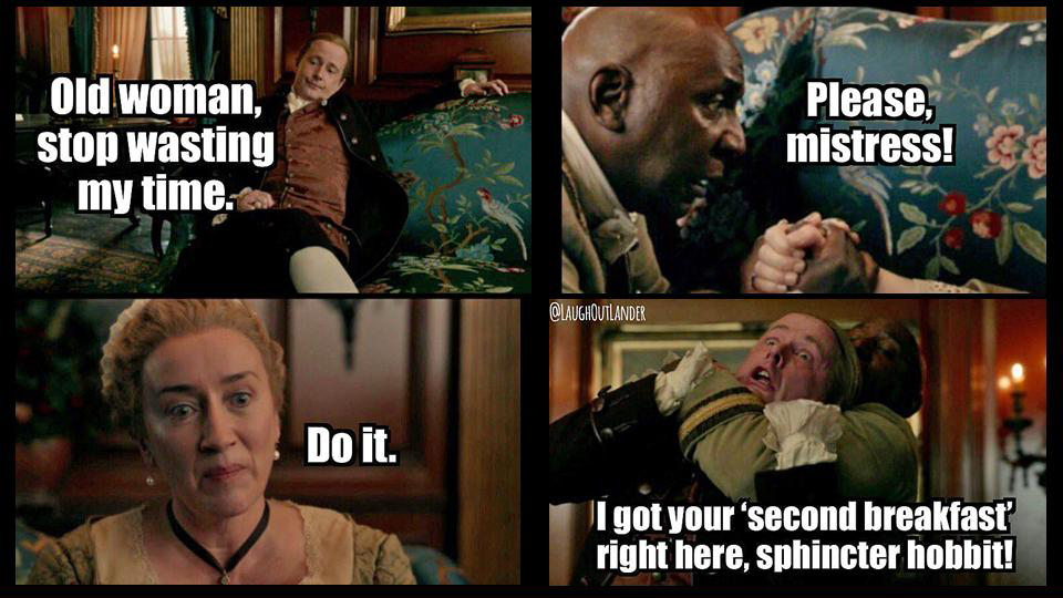OutlandishScot's tweet photo. Today’s last #Outlander #GeraldForbes rerun (in honor of Billy Boyd’s August 28th Birthday) is another from @LaughOutLander; @BillyBoydActor @mariadkennedy @colinmcfarlane https://t.co/8uQfoFp9Cb