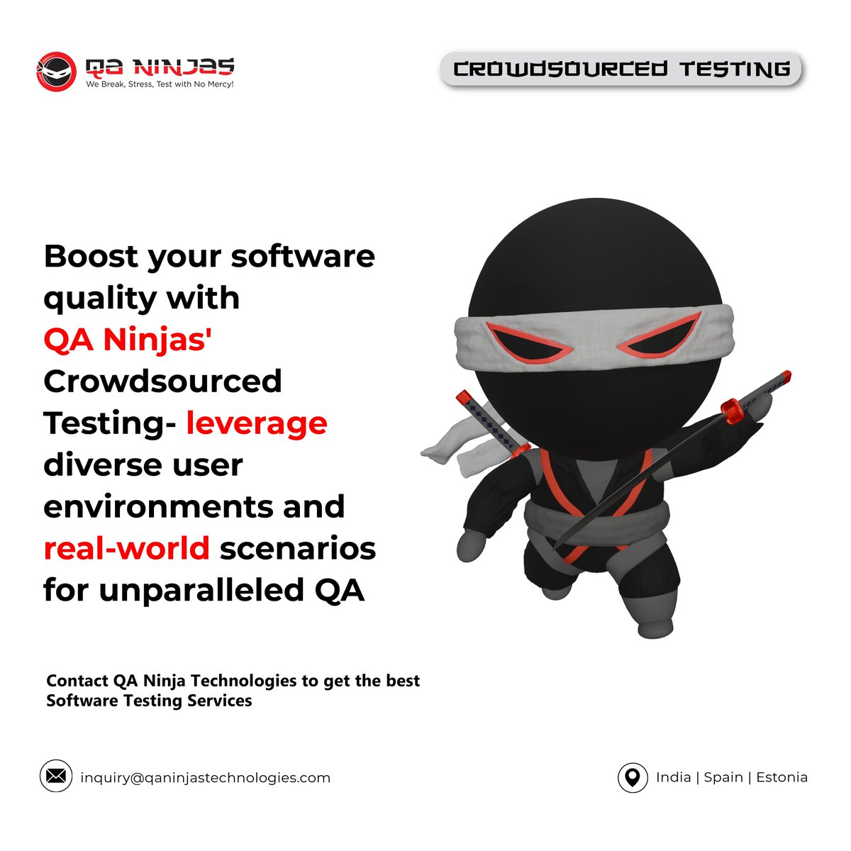 QaNinjas's tweet image. 🌐 Elevate Your Software Quality with Crowdsourced Testing .Let QA Ninjas enhance your software’s quality with our comprehensive crowdsourced testing services.

🔍 Follow us for more updates 

#CrowdsourcedTesting #QA #QualityAssurance #SoftwareTesting #TechTrends #QANinjas