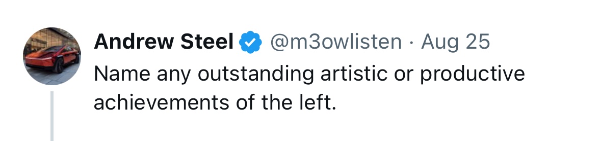 LeftyBesty's tweet image. Conservative psychopaths will say that Hollywood, Broadway, Silicon Valley, corporations, the college system and the entire scientific community are all infested with libs, then say something mind-bendingly stupid like this.