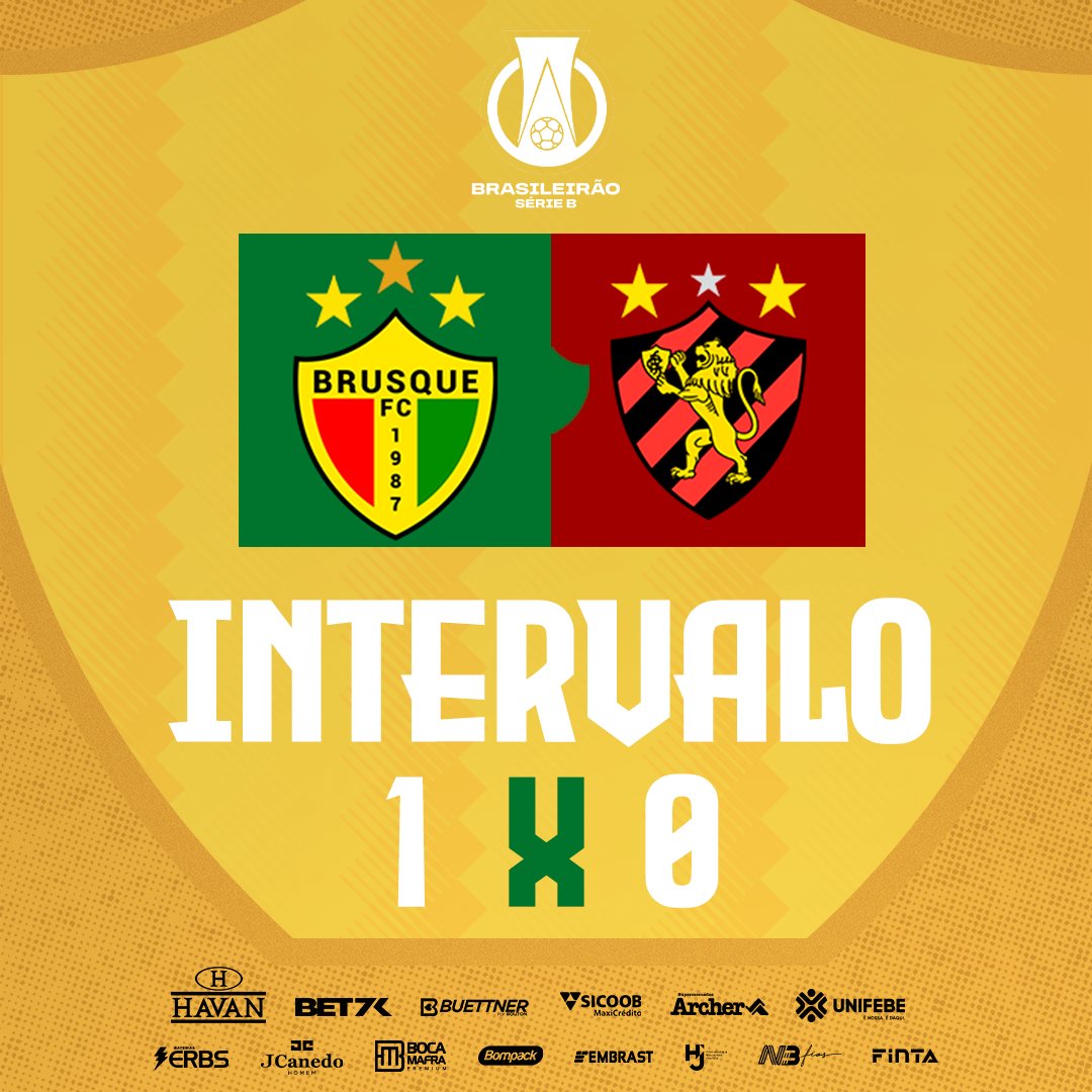 Intervalo de jogo! 🇬🇳 

#VamosBrusque #MaiorDoVale #SempreContigoQuadricolor #BruscaoNaSerieB