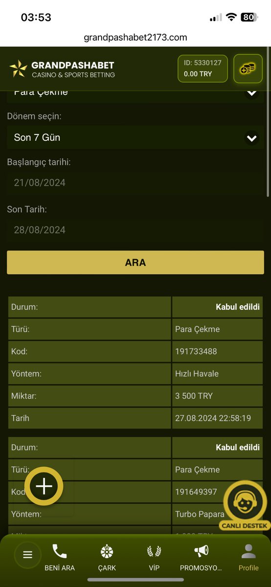 Grandpashabet çekim