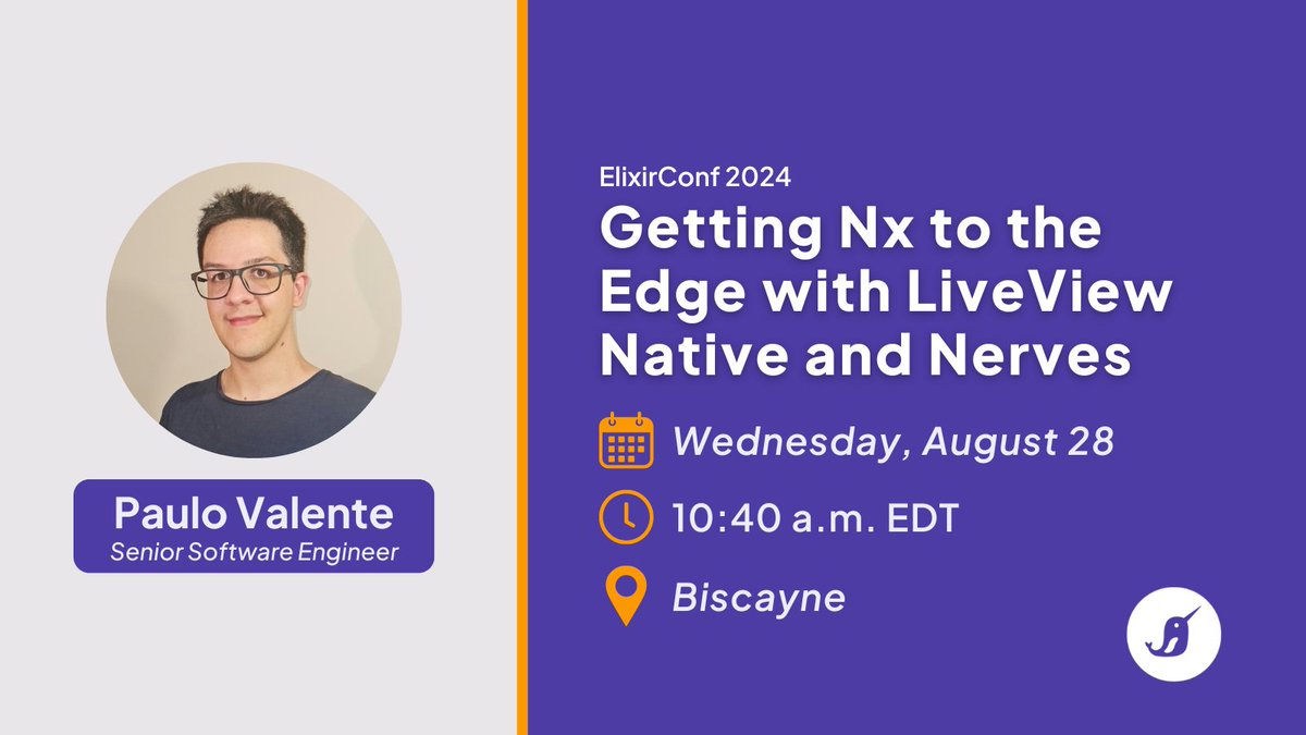DockYard's tweet image. Ready to learn how the latest Nx changes enable compiling for and executing code in embedded mobile devices? Don&apos;t miss the #ElixirConf2024 talk by @polvalente tomorrow!

#MyElixirStatus #ElixirConf