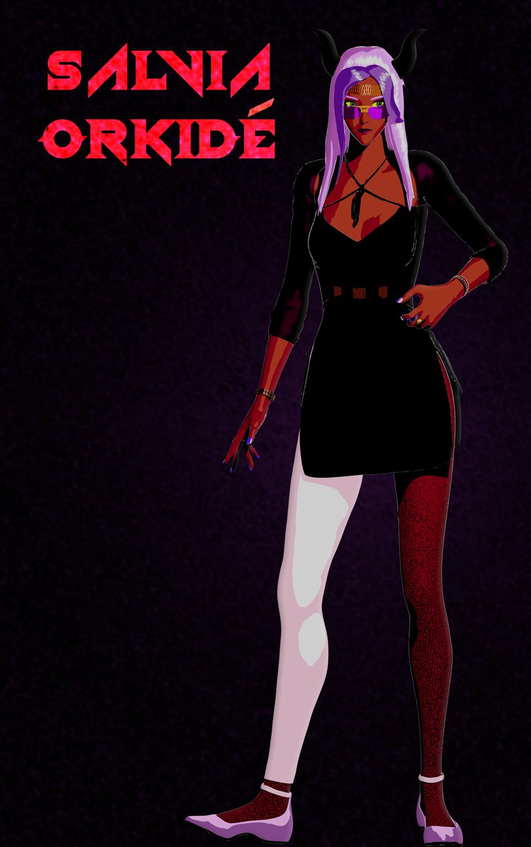 Fattest_Penguin's tweet image. Full design for Salvia:

#Hellscape #3DCG #3DArt #b3d