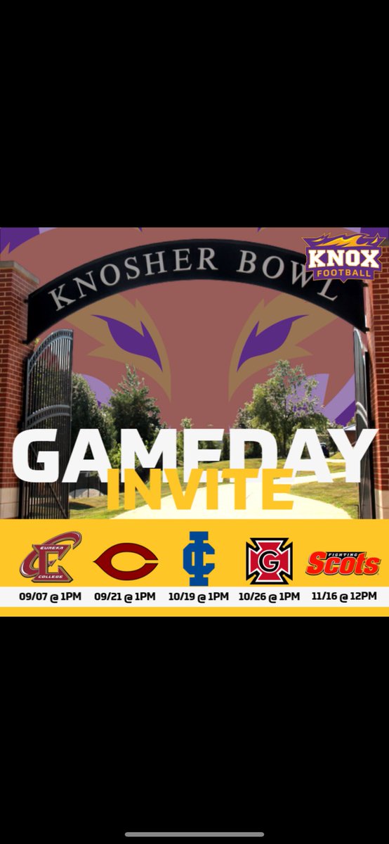 SamMMunn's tweet photo. Thank you @FB_KnoxCollege @CoachJVerduin for the invite! https://t.co/1ZJ2naDLTA