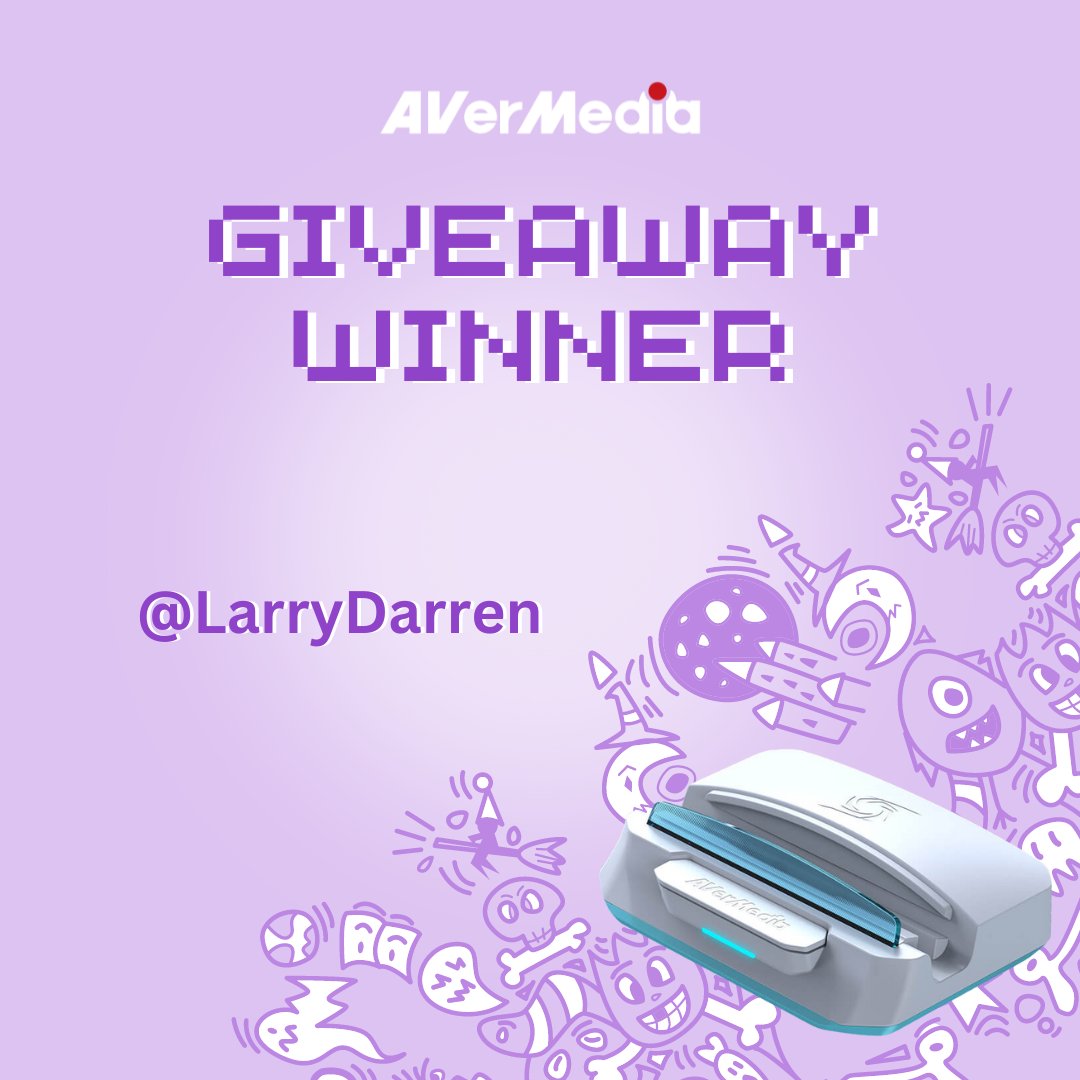 AVerMedia's tweet photo. GIVEAWAY WINNER ANNOUNCEMENT! Congrats to our winner @LarryDarren for winning our GC515 giveaway! We will be reaching out to you to send you your prize so be on the lookout in your DM!

Thank you to those who participated!
#YourEssentialsGoAnywhere #Avermedia #XTRAGO #GoSeries https://t.co/APdOpHBVS0