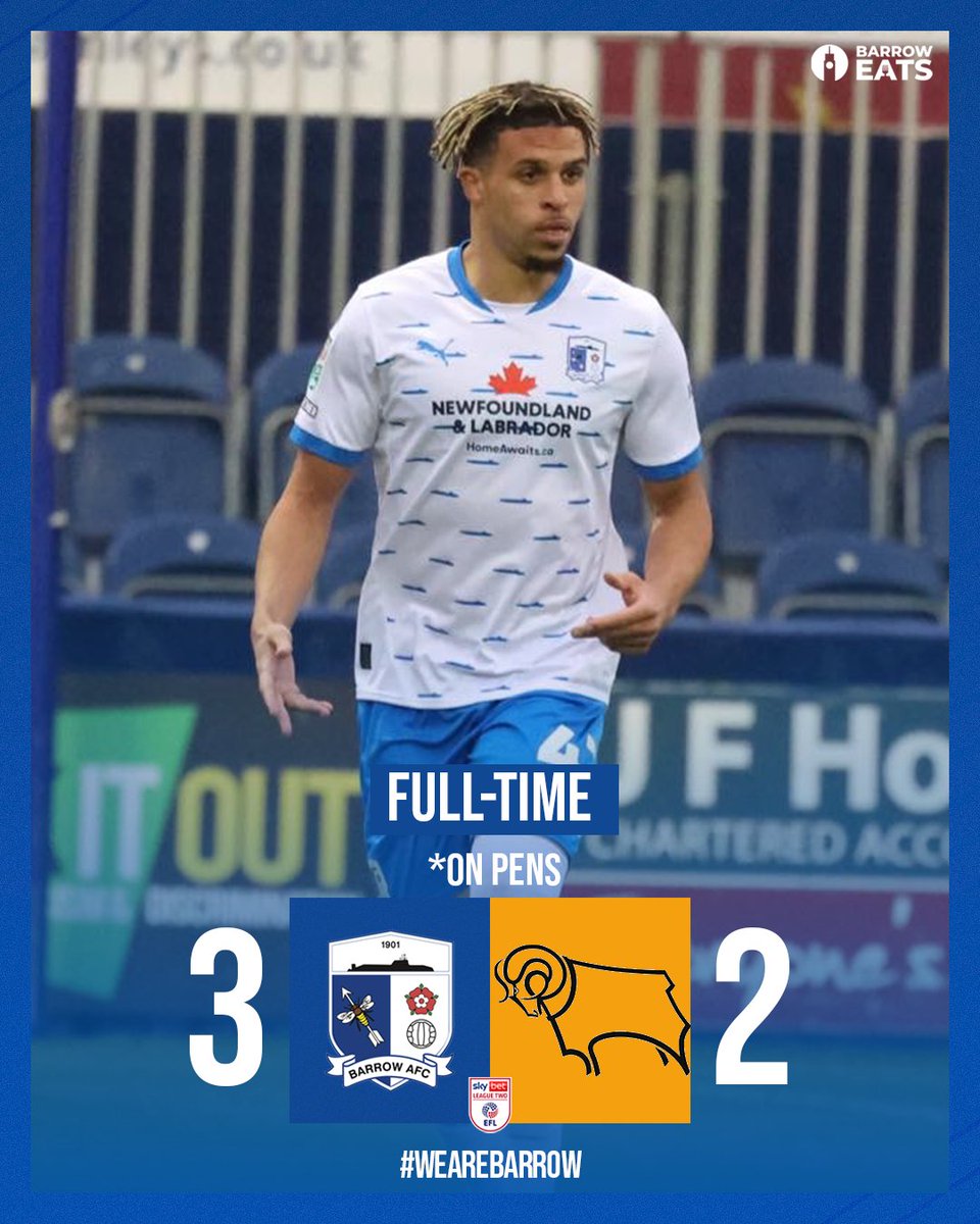 See you in the third round!

#WeAreBarrow