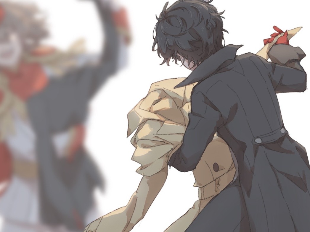 meganeko_5605's tweet photo. Shall we dance for the last time, my dearest puppet?
#Akeshu #明主 https://t.co/0idyOFv982