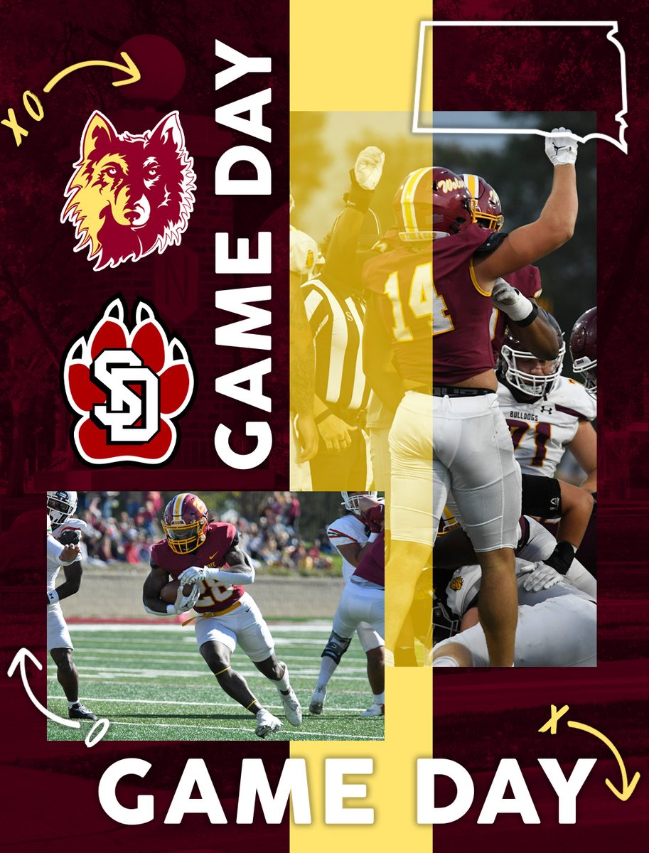 #GameDay🏈

<a href="/NSUWolves_FB/">Northern State Football🐺 🏈</a>🆚South Dakota

⏰ 7 PM
📄 nsuwolves.com/news/2024/8/27…
📊 goyotes.com/sidearmstats/f…
🎥 [$] plus.espn.com/college
📻 radio.securenetsystems.net/cirrusencore/K…
🎟️ goyotes.evenue.net/list/FB
📍 Vermillion, SD

#GoWolves🐺 | #maroonNgold🐾