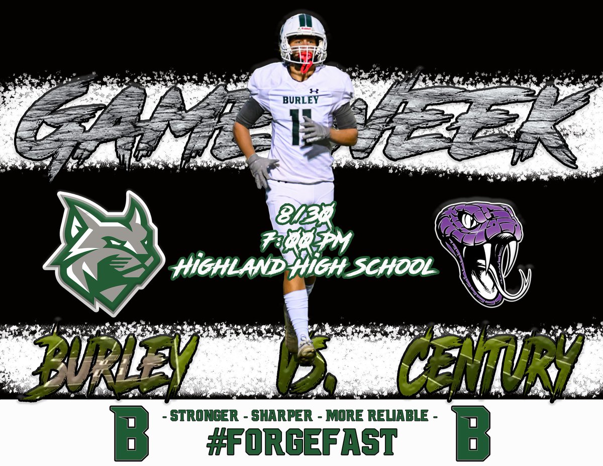 Game week… #idpreps #ForgeFast <a href="/Burley_Football/">Burley Bobcat Football</a> <a href="/Burley_Bobcats/">BURLEY BOBCAT ATHLETICS</a>
