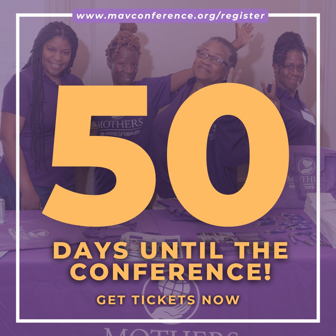 MJE (@wesayitsnotokay) on Twitter photo ๐๏ธ Only 50 Days until #MAVConference2024! ๐๏ธ
Secure your spot now: mavconference.org
--
Need help with your ticket?
If you require financial assistance with your ticket, please contact us: info@mothersforjusticeandequality.org or 617-516-8086 ๐๏ธ Only 50 Days until #MAVConference2024! ๐๏ธ
Secure your spot now: mavconference.org
--
Need help with your ticket?
If you require financial assistance with your ticket, please contact us: info@mothersforjusticeandequality.org or 617-516-8086