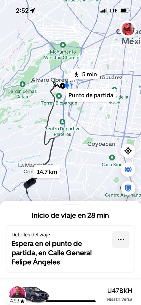 HillaryyIC's tweet photo. Oye @Uber_MEX  pedí un viaje y estaba a 6 minutos, después pasó a 12 y hasta estos momentos lleva más de 30 minutos de tiempo para que pase por mi, yo ya hasta tuve que pedir otro servicio, como procede? Claramente yo no voy a cancelar https://t.co/mcmFRK0tuu