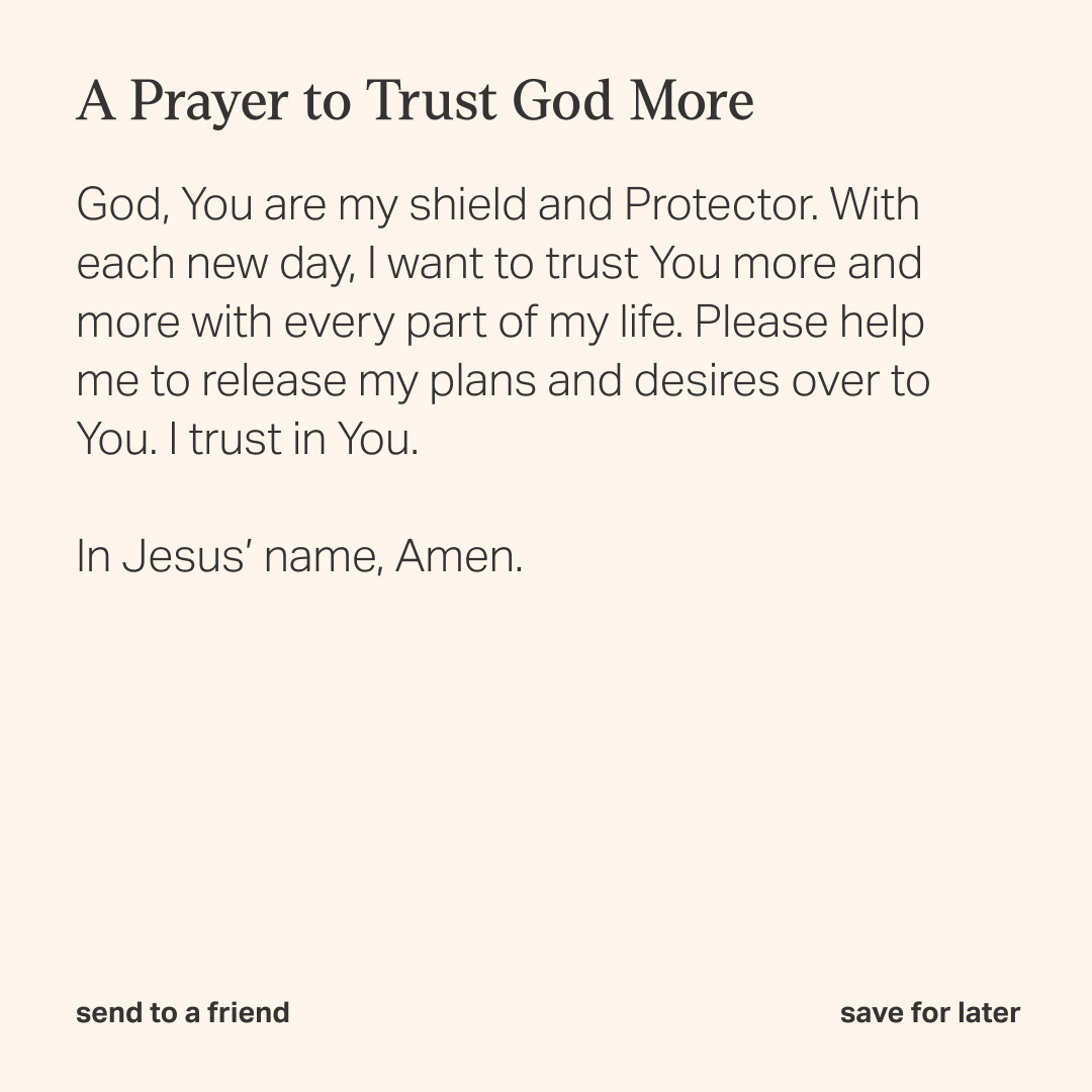 YouVersion's tweet photo. How can you trust God today? https://t.co/DBHEIougde
