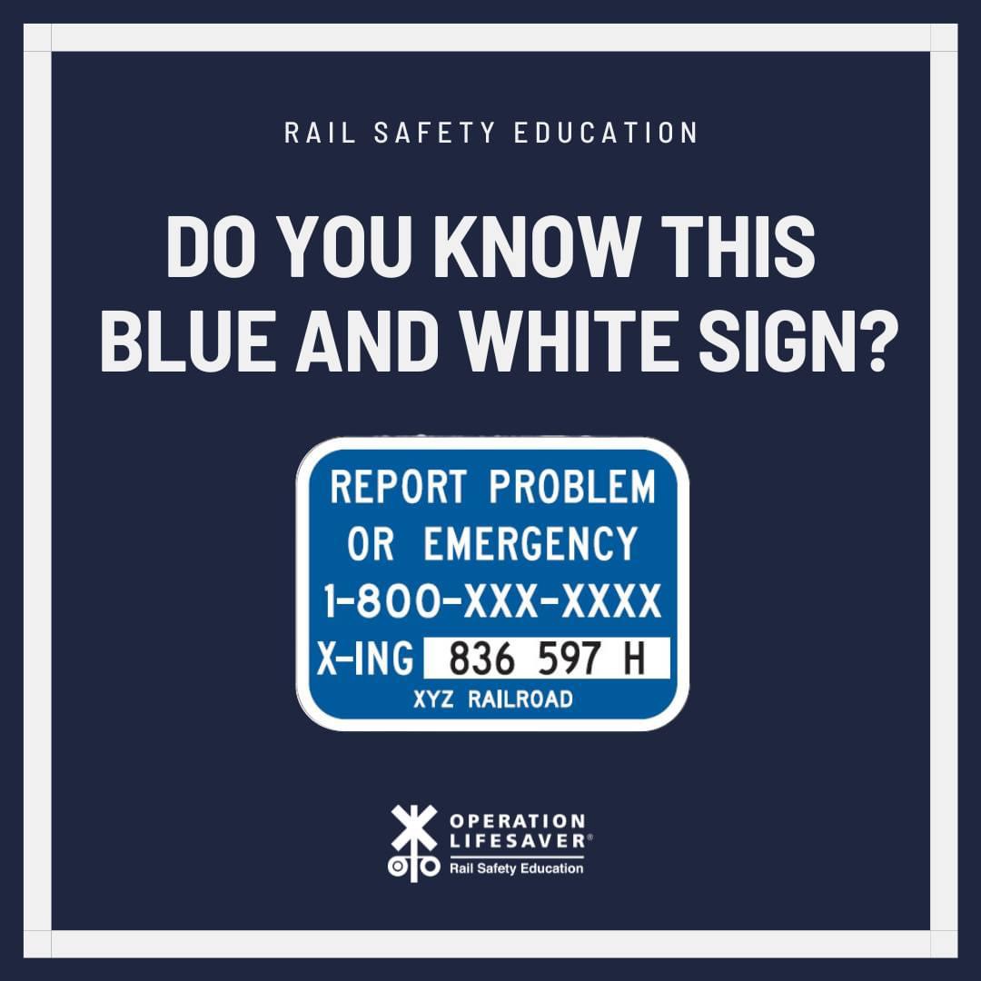IndianaOpLife's tweet image. Stuck on the railroad tracks? Don't panic! Call the number on the blue and white sign for help. Your life is worth more than your car's! #RailSafety