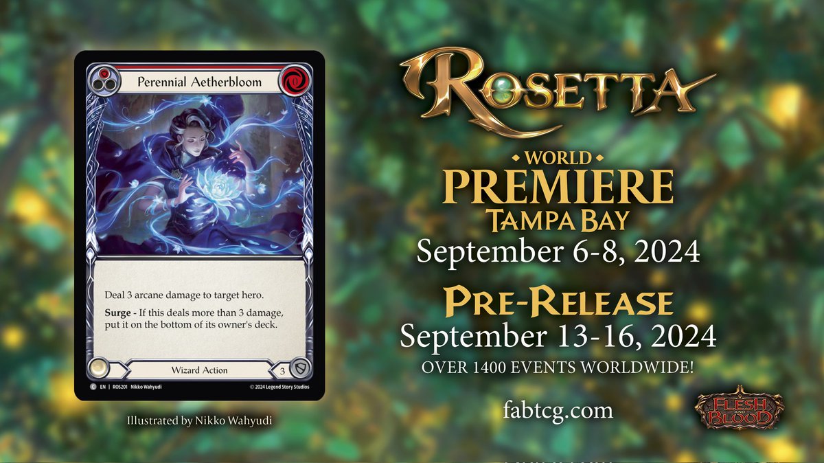 We're not saying it's linked to our Rosetta spoiler, but <a href="/RNicolas/">Romain Nicolas</a> has started playing Wizards and is now following <a href="/MajiinBaeLoR/">MajiinBae</a>

Perennial Aetherbloom!

We can't wait to see everything fall into place at the World Premiere!

Thanks to LSS for including us in this preview season