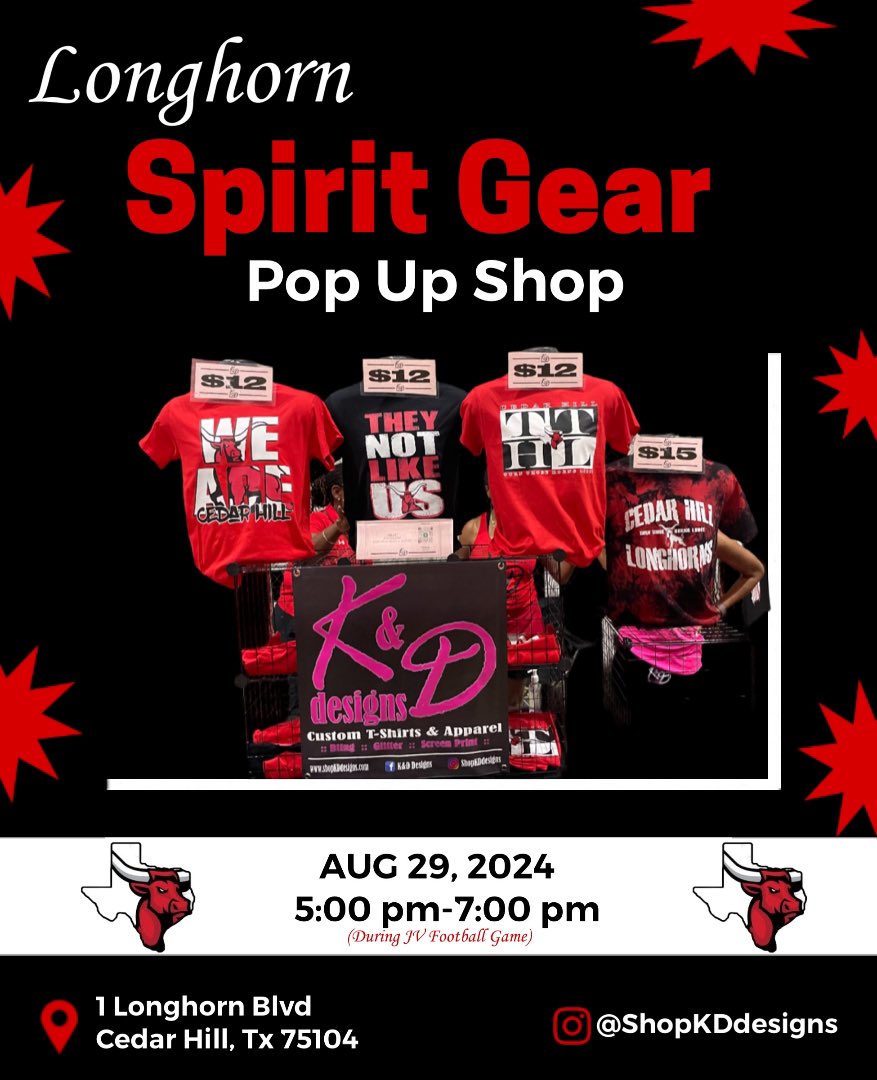 Pop Up Shop!  Look for us Thursday!