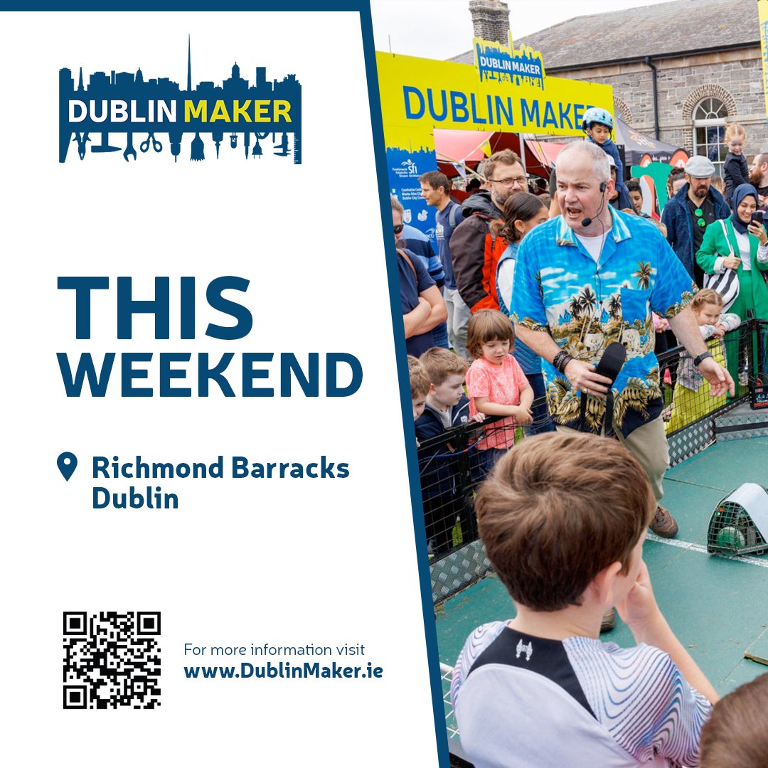 Dublin Maker (@dublinmaker) on Twitter photo 🎟️ Grab your FREE tickets now before they vanish into the cloud ☁️ eventbrite.ie/e/dublin-maker…
#Dublin #Dublinmaker 🎟️ Grab your FREE tickets now before they vanish into the cloud ☁️ eventbrite.ie/e/dublin-maker…
#Dublin #Dublinmaker