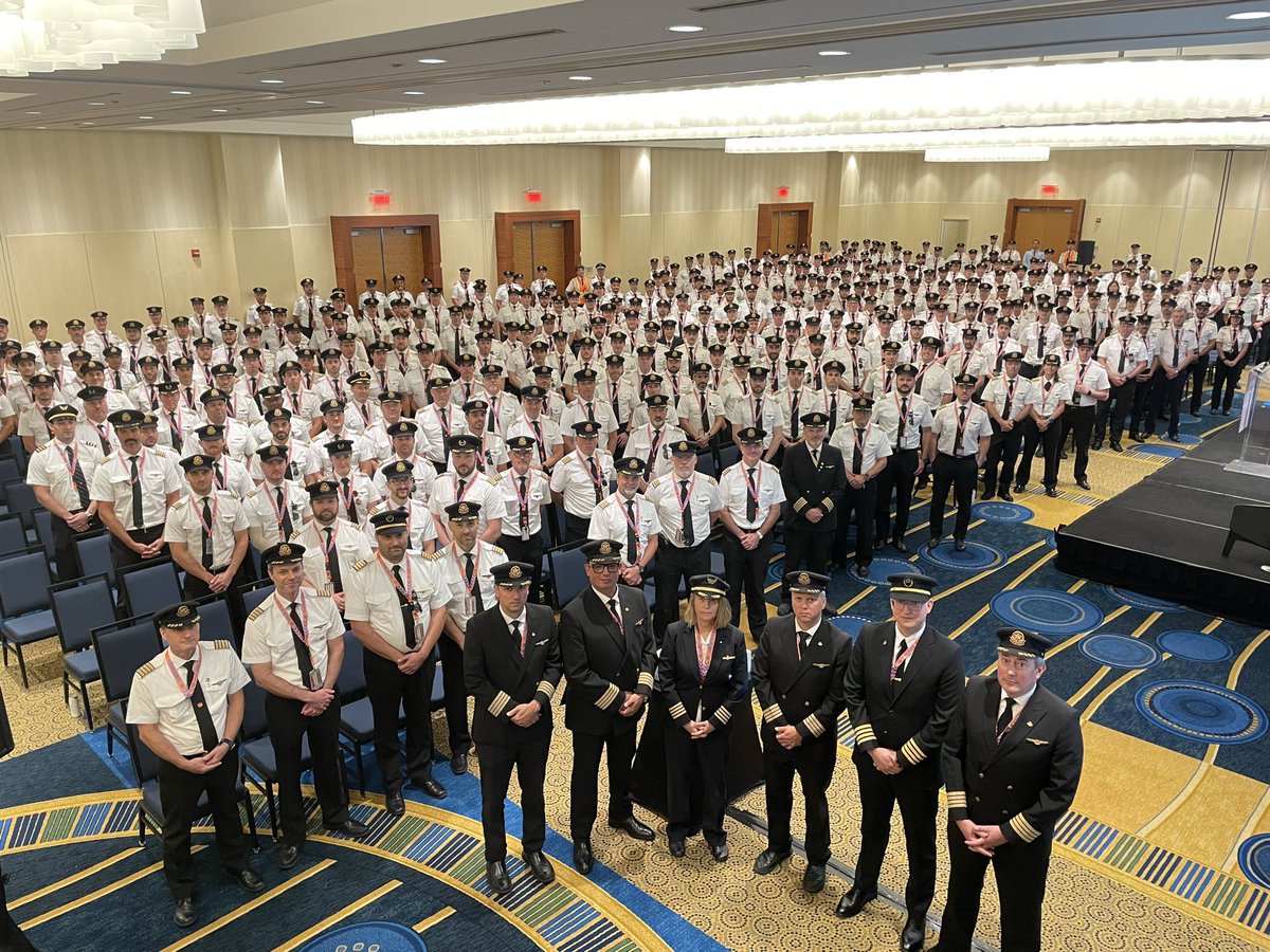 AirCanadaPilots's tweet image. With solidarity and determination, our pilots stand shoulder to shoulder, across the country, in unity to demand a contract Air Canada pilots deserve. #StrikeReady #aircanadapilots #alpapilots