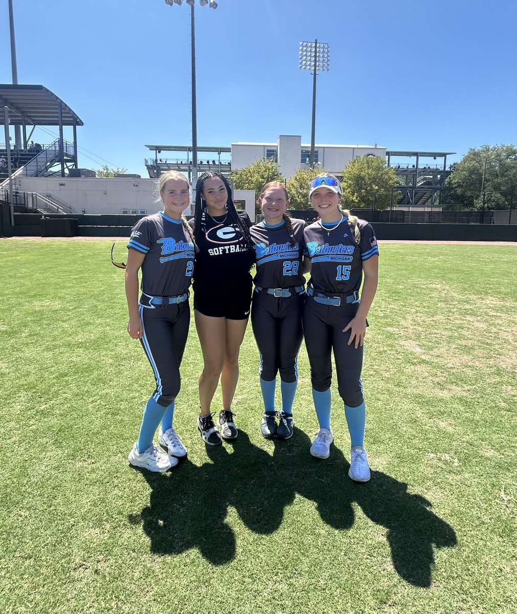 Brityn Duffy (@bduffy2029) on Twitter photo So happy I could make it to the <a href="/UGASoftball/">Georgia Softball</a> camp w/ my teammates <a href="/APiotrovsky2029/">Addison Piotrovsky</a> & <a href="/Kam_Stankuz24/">Kamryn Stankus</a>. Thank you <a href="/UGACoachTony/">Tony Baldwin</a> , coaches & players who helped make this weekend so memorable. I loved the city of Athens & UGA campus! I can’t wait for next years camp! #GoDawgs So happy I could make it to the <a href="/UGASoftball/">Georgia Softball</a> camp w/ my teammates <a href="/APiotrovsky2029/">Addison Piotrovsky</a> & <a href="/Kam_Stankuz24/">Kamryn Stankus</a>. Thank you <a href="/UGACoachTony/">Tony Baldwin</a> , coaches & players who helped make this weekend so memorable. I loved the city of Athens & UGA campus! I can’t wait for next years camp! #GoDawgs