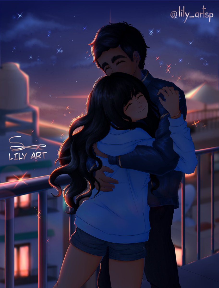 LiliArt1211's tweet photo. I leave you a little drawing that I made for my boyfriend  :"3💙💙💙💙💙💙💙💙💙✨✨✨✨✨
#Digitalart #Digitalartwork #Digitaldrawing #drawing #background #dusk #backlighting #duskdrawing #hugdrawing #couple #love #backlightingdrawing #animedrawing #kawaii #cute #coupledrawing https://t.co/8k4TieqVNw