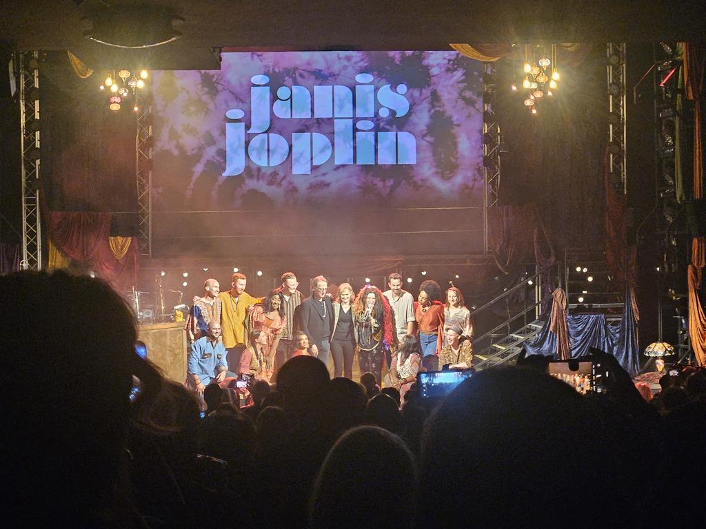 Kicking off our joint musical adventures with A Night with Janis Joplin (and friends) in London... the closest some of us will get to seeing the icon live. Wow! Lovely that Janis' brother and sister were in attendance tonight as well.