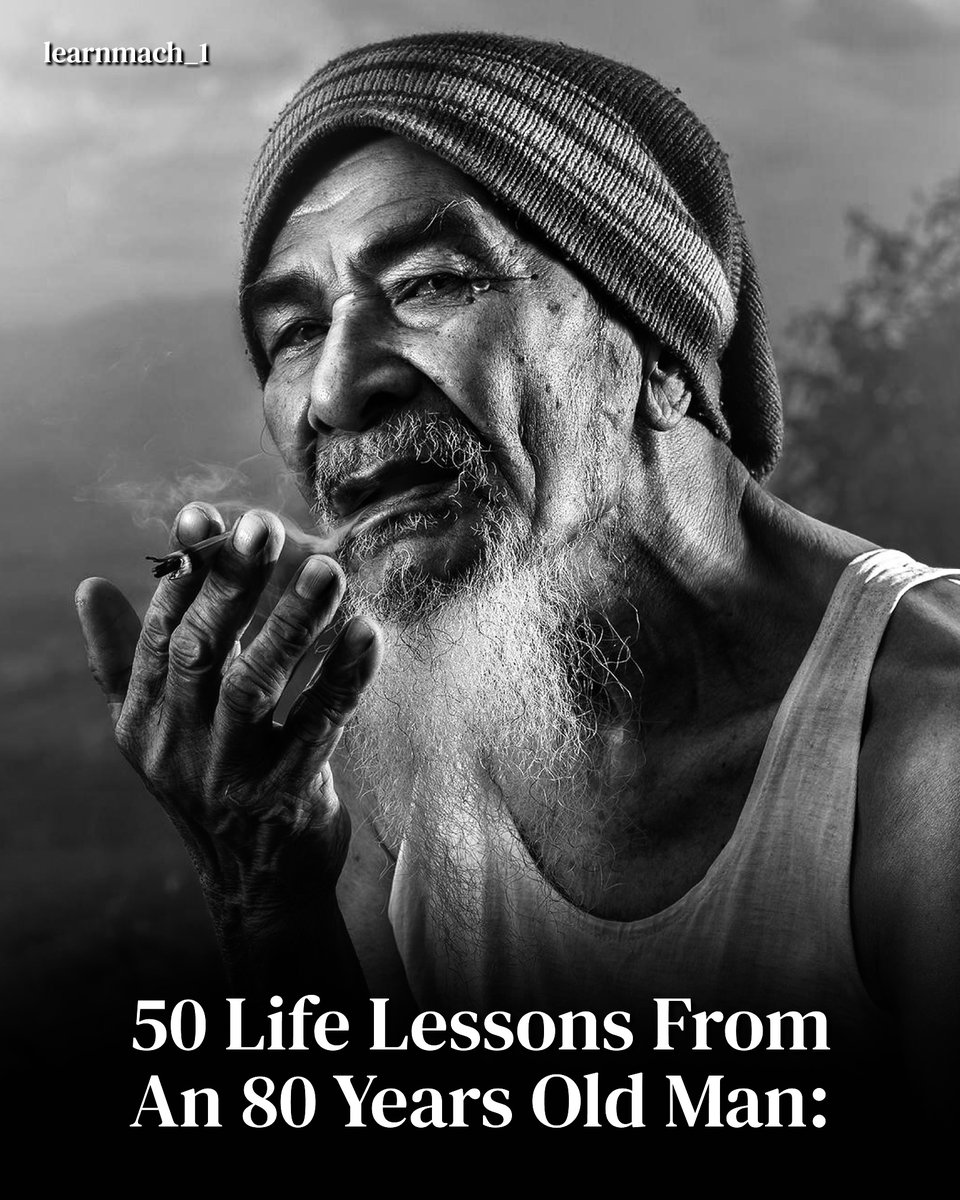 LibraryPath's tweet image. 50 Life Lessons From An 80 Years Old Man: