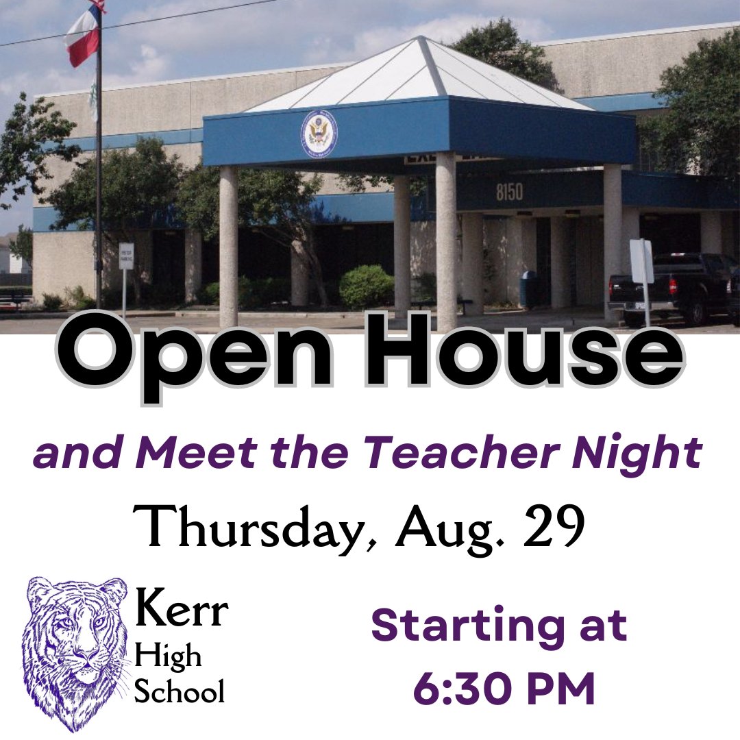 There's a lot going on already this year! Come see at our Open House Thursday, Aug. 29, from  6:30-8 PM. Find out about the afterschool program, meet the teachers and staff, see some of what students have been doing, and find out what Kerr has been figuring out! #TigersSolveIt