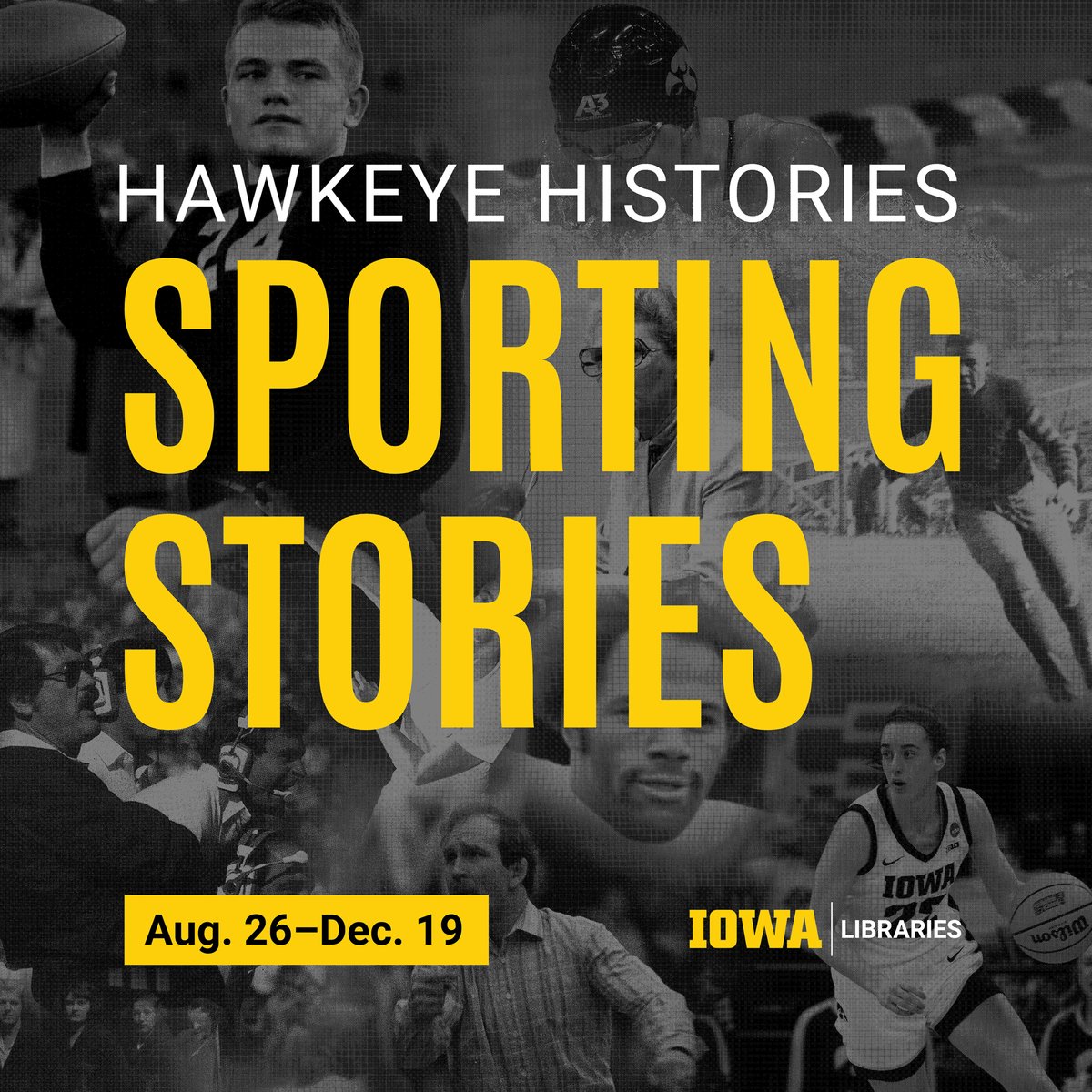 Introducing ‘Hawkeye Histories | Sporting Stories,’ the Main Library Gallery’s fall 2024 exhibition. 🏆

bit.ly/475JfuD

#hawkeyes #athletics