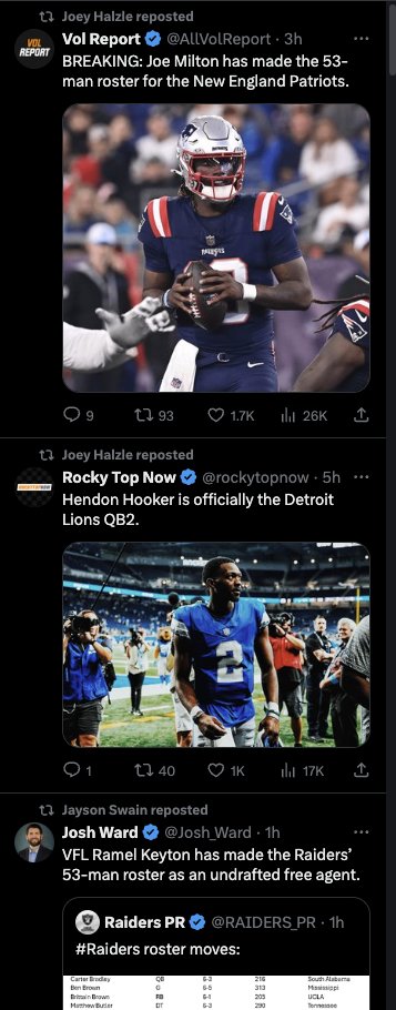 MichaelWBratton's tweet photo. Looks like Josh Heupel's offense does prepare players for the NFL https://t.co/DXXdyoCxuY