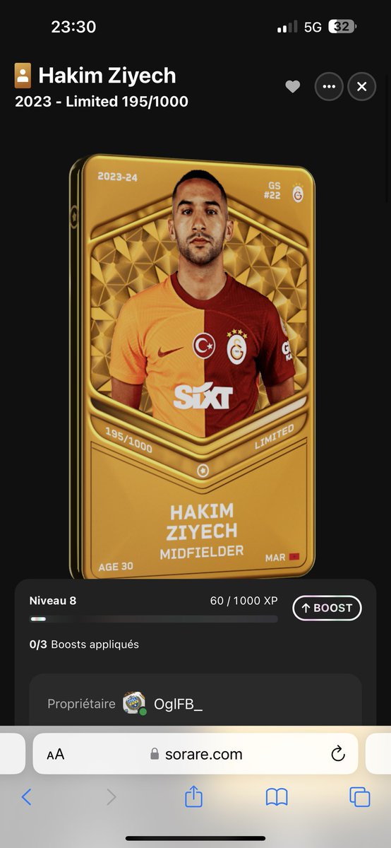 GIVEAWAY 🎁 Sorare

Hakim Ziyech est a gagner 🇲🇦 !! 🔥🔥
TAS le Samedi 31 août   !! ⏳
Pour participer : 

✅ follow me 
✅ Retweet et like le post
✅ tag 1 amis en commentaire

Bonne chance 🍀 à tous ! #Concours #Sorare #Giveaway #Limited #soraregiveaway